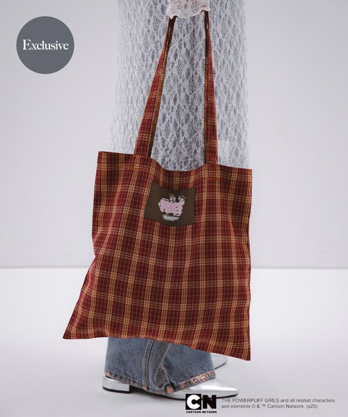 SENSE OF PLACE by URBAN RESEARCH(センスオブプレイスバイアーバンリサーチ)の「『別注』PPG / SENSE OF PLACE ポケッタブルトート(トートバッグ・レディース・BLUE/RED・one)」の2枚目の写真