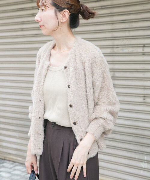 マックスマーラ MAX MARA カーディガン ニット 半袖 カシミヤ混