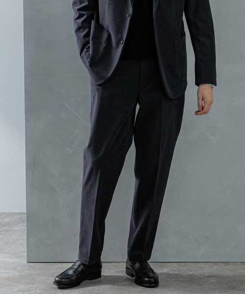 URBAN RESEARCH DOORS（アーバンリサーチドアーズ）の「LIFE STYLE TAILOR　コーデュロイコンフォータブルパンツ（スラックス・メンズ・NAVY GRAY/MOCHA・S/M/L/XL）」の21枚目の写真