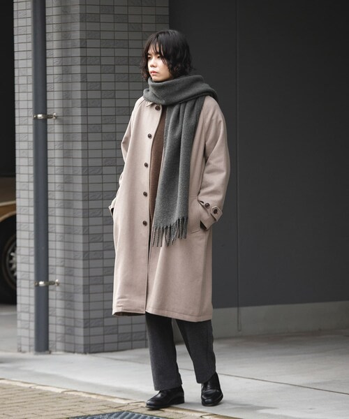 URBAN RESEARCH DOORS(アーバンリサーチドアーズ)の「ボリュームマフラー(マフラー・メンズ・CHARCOAL/L.BLUE・-)」の7枚目の写真