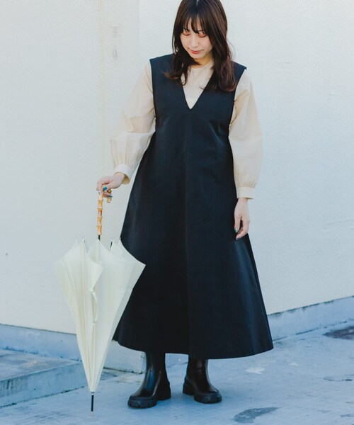 RODE SKO（ロデスコ）の「厚底サイドゴアラバーブーツ（レインシューズ・レディース・BLACK・36/37/38）」の6枚目の写真