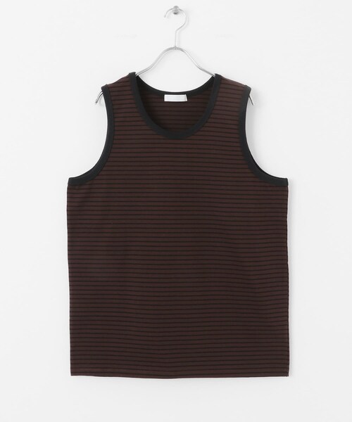 SENSE OF PLACE by URBAN RESEARCH（センスオブプレイスバイアーバンリサーチ）の「ボーダータンクトップ（タンクトップ・メンズ・BROWN/IVORY/BLACK・M/L）」の15枚目の写真