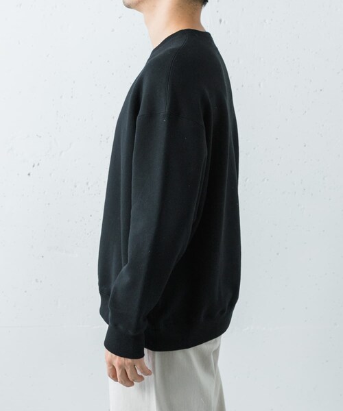 URBAN RESEARCH（アーバンリサーチ）の「FUJI　CREW NECK SWEAT（スウェット・メンズ・BLACK/BEIGE・4/5）」の6枚目の写真