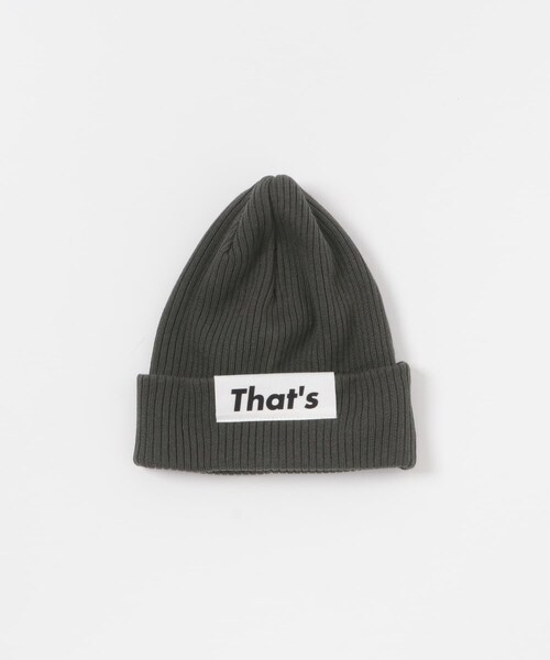 THE GOODLAND MARKET（ザグッドランドマーケット）の「That’s　The Beanie（ニットキャップ/ビーニー・メンズ・CHARCOAL/RED・Free）」の3枚目の写真