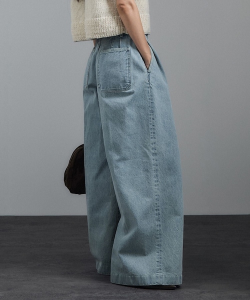 ADAM ET ROPE'(アダムエロペ)の「【J'aDoRe・店舗限定】【TANAKA(タナカ)】HAKAMA JEAN TROUSERS(デニムパンツ・レディース・ブルー系・25/26/27)」の14枚目の写真