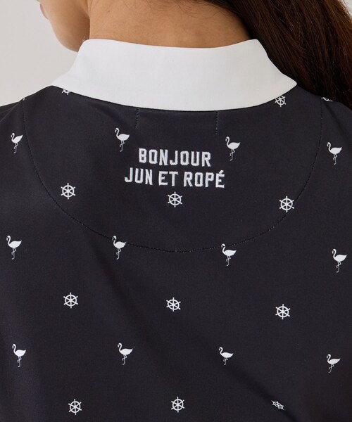 ROPE'（ロペ）の「小紋総柄プリントノースリーブプルオーバー/UV・接触冷感（Tシャツ/カットソー・レディース・ブラック/ホワイト/ベージュ・L/M/S）」の18枚目の写真