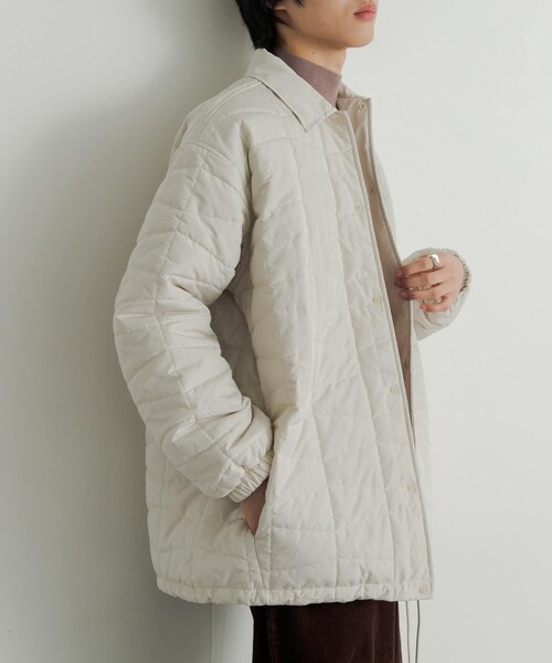 SENSE OF PLACE by URBAN RESEARCH（センスオブプレイスバイアーバンリサーチ）の「パデットキルティングコーチジャケット（その他アウター・メンズ・KHAKI/IVORY/BLACK・M/L）」の8枚目の写真