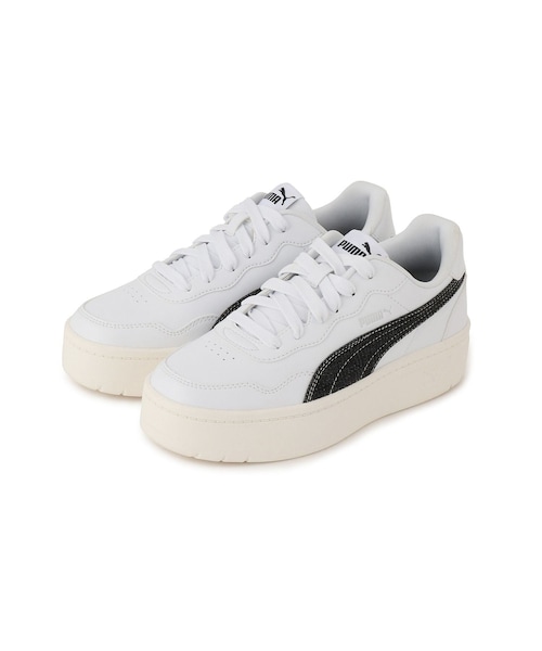 ROPE' PICNIC（ロペピクニック）の「【一部店舗限定】【PUMA/プーマ】COURT LALLY SKYE DENIM 2（スニーカー・レディース・ホワイト・23.0/24.0/25.0）」の2枚目の写真