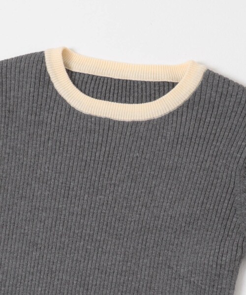 URBAN RESEARCH Sonny Label（アーバンリサーチサニーレーベル）の「静電防止フリルクルーネックリブニットプルオーバー（ニット/セーター・レディース・IVOxNVY/CCLxOFF/BRNxMNT/BEGxORG・Free）」の18枚目の写真