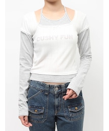 jouetie | レイヤードライクホルターネックトップス(Tシャツ/カットソー)