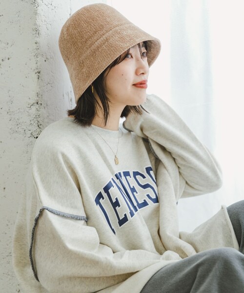ITEMS URBANRESEARCH(アイテムズ アーバンリサーチ)の「モールベルハット(ハット・レディース・BEG/BLK/BRN・-)」の4枚目の写真