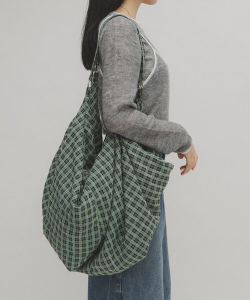KBF(ケイビーエフ)の「2WAYビッグイージBAG(トートバッグ・レディース・IVORY/GREEN/IVORY2・One/one)」の22枚目の写真