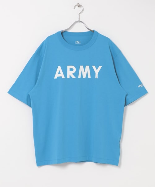 URBAN RESEARCH Sonny Label（アーバンリサーチサニーレーベル）の「ARMY TWILL　PRINT HSTEE ARMY（Tシャツ/カットソー・メンズ・BLACK/WHITE/BLUE/YELLOW・M/L）」の3枚目の写真