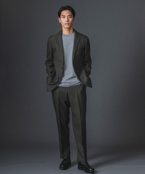 URBAN RESEARCH DOORS(アーバンリサーチドアーズ)の「LIFE STYLE TAILOR ウールライクツイルコンフォータブルジャケット(テーラードジャケット・メンズ・KHAKI/NAVY/BROWN・S/M/L/XL)」の22枚目の写真