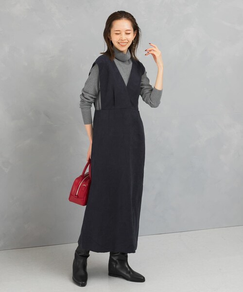 URBAN RESEARCH ROSSO（アーバンリサーチロッソ）の「バックベルトワンピース（ワンピース・レディース・navy/beige/d.bordeaux・36/38）」の20枚目の写真
