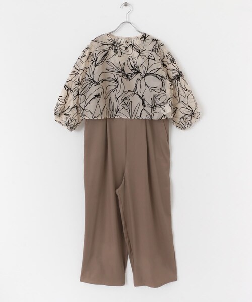 ITEMS URBANRESEARCH（アイテムズ アーバンリサーチ）の「チュールトップス×オールインワンセット（サロペット/オーバーオール・レディース・BLK/BEG・FREE）」の18枚目の写真