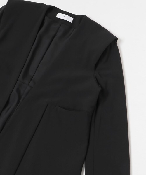 URBAN RESEARCH（アーバンリサーチ）の「Po/　Wool jacket（ノーカラージャケット・レディース・BLACK・2）」の4枚目の写真