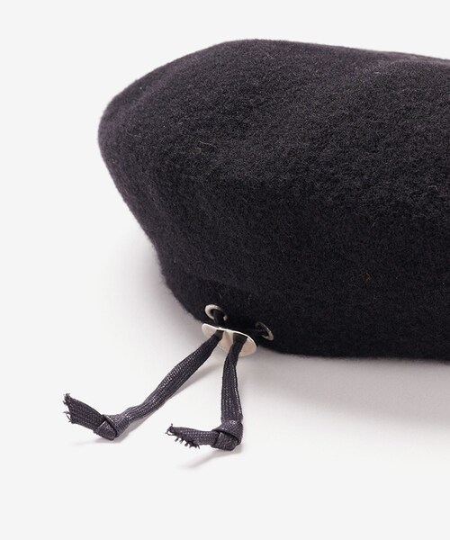 ADAM ET ROPE'（アダムエロペ）の「【J'aDoRe限定】【KIJIMA TAKAYUKI(キジマ タカユキ)】WOOL KNIT BERET（ハンチング/ベレー帽・レディース・ブラック/ライトグレー・F）」の6枚目の写真