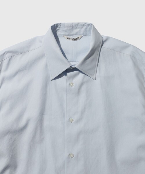 ADAM ET ROPE'（アダムエロペ）の「【AURALEE/オーラリー】WASHED FINX TWILL SHIRT（シャツ/ブラウス・メンズ・ホワイト/ベージュ/カーキ/ブルー系・3/4/5）」の14枚目の写真