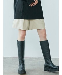 LAGUNAMOON | フェイクレザーショートパンツ(その他パンツ)