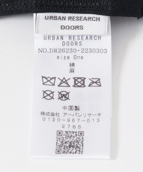URBAN RESEARCH DOORS（アーバンリサーチドアーズ）の「コットンリネンパネルハット（ハット・レディース・NATURAL/CHARCOAL・One）」の9枚目の写真