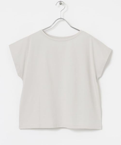 URBAN RESEARCH（アーバンリサーチ）の「スーピマコットンボートネックカットソー（Tシャツ/カットソー・レディース・D.NAVY/WHITE/TAUPE・FREE）」の21枚目の写真
