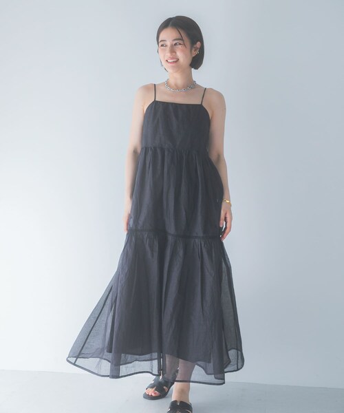 URBAN RESEARCH ROSSO（アーバンリサーチロッソ）の「MARILYN MOON　SHEER TIERED DRESS（ワンピース・レディース・BEIGE/BLACK/WHITE・Free）」の13枚目の写真