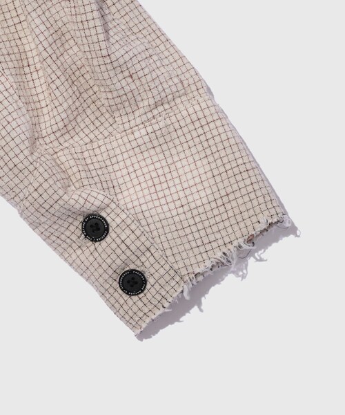 ADAM ET ROPE'(アダムエロペ)の「【FACCIES/ファッチーズ】AGING PIN CHECK SHORT BLOUSON(ブルゾン・メンズ・キナリ・1/2)」の7枚目の写真