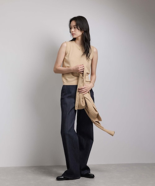 ROPE'(ロペ)の「ミニケーブルセパレートカーディガン(アンサンブル)/ イージーケア(カーディガン/ボレロ・レディース・ベージュ/ピンク系・F)」の16枚目の写真