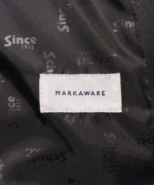 ADAM ET ROPE'(アダムエロペ)の「《別注》【Schott×MARKAWARE/ショット×マーカウェア】EX ONESTAR MW(ライダースジャケット・メンズ・ブラック・1/2/3)」の13枚目の写真