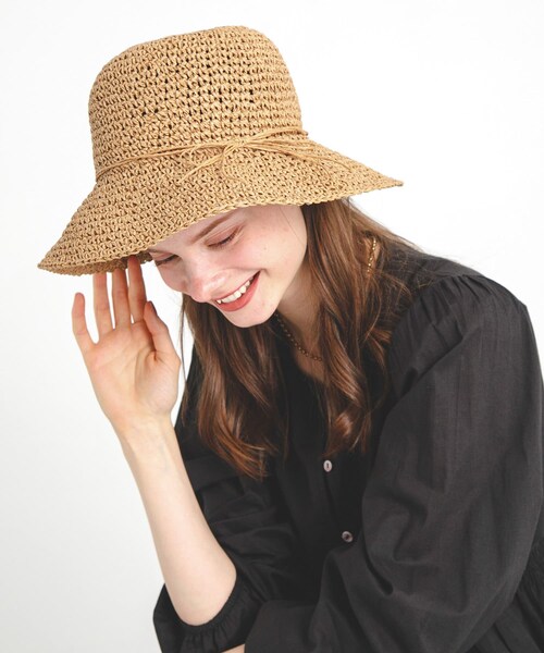 URBAN RESEARCH Sonny Label（アーバンリサーチサニーレーベル）の「折り畳みペーパーハット（ハット・レディース・キャメル/ベージュ・one）」の19枚目の写真