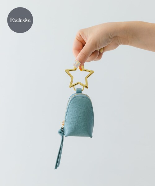 RODE SKO（ロデスコ）の「『別注』Hashibami×RODESKO　スターキーチャーム（キーケース/キーアクセサリー・レディース・GRAY/ECRU/ASH BLUE・one）」の3枚目の写真