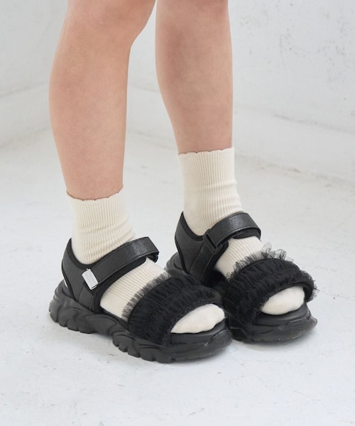 ROPE' PICNIC（ロペピクニック）の「【KIDS/キッズ】チュールサンダル（サンダル・キッズ・ブラック/その他・20/21/22）」の10枚目の写真