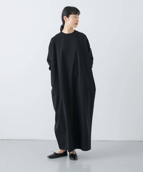 かぐれ（カグレ）の「『2サイズ展開』コットンポンチワイドワンピース（ワンピース・レディース・BLACK/NAVY・0/1）」の8枚目の写真