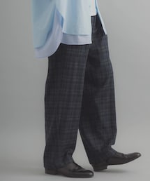 SENSE OF PLACE by URBAN RESEARCH | チェックバレルレッグワイドパンツ(その他パンツ)