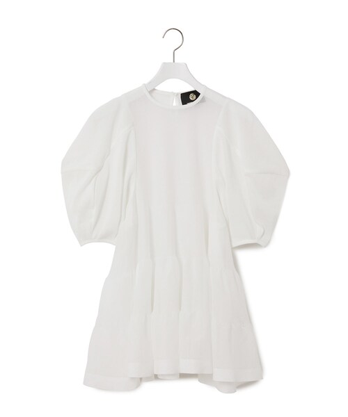 ADAM ET ROPE'（アダムエロペ）の「【Comfort embracement】別注 チュニック（シャツ/ブラウス・レディース・ブラック/ホワイト・F）」の13枚目の写真