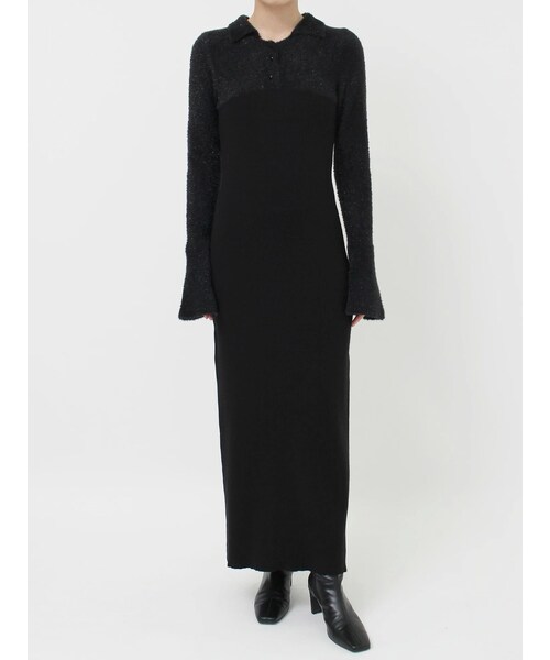 LAGUNAMOON（ラグナムーン）の「ラメブレンドビスチェニットワンピース