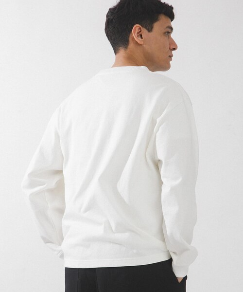 URBAN RESEARCH Sonny Label（アーバンリサーチサニーレーベル）の「『別注』RUSSELL ATHLETIC×SonnyLabel　プリントヘビージャージーロングTシャツ（Tシャツ/カットソー・メンズ・ホワイト/アッシュグレー/チャコール・M/L）」の9枚目の写真