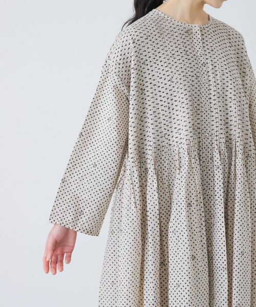かぐれ（カグレ）の「maison de soil　BLOCK PRINT SHIRTS DRESS（ワンピース・レディース・LT BEIGE・2）」の12枚目の写真