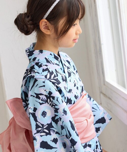 ROPE' PICNIC(ロペピクニック)の「【KIDS/キッズ】浴衣キャミワンピースセット(浴衣・キッズ・ネイビー/クリーム・L/M/S)」の12枚目の写真