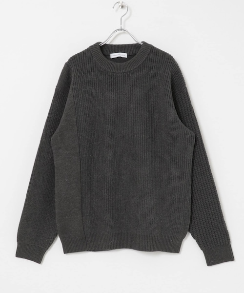 URBAN RESEARCH(アーバンリサーチ)の「クレイジーパターンニット(ニット/セーター・メンズ・CHARCOAL/OFF/NAVY・M/L)」の2枚目の写真