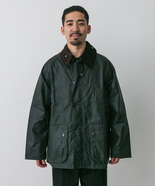 URBAN RESEARCH DOORS（アーバンリサーチドアーズ）の「OS BEDALE WAX JACKET（テーラードジャケット・メンズ・BLACK/SAGE・36/38/40）」の8枚目の写真