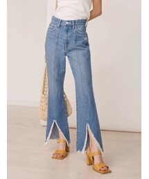 EVRIS | フロントスリットフレアデニムパンツ(デニムパンツ)