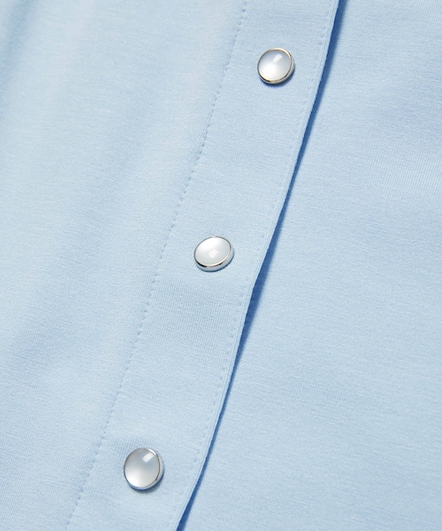 ADAM ET ROPE'(アダムエロペ)の「【agnes b. pour ADAM ET ROPE'】JUPE PRESSIONS LONG(スカート・レディース・ブラック/サックス・M)」の20枚目の写真