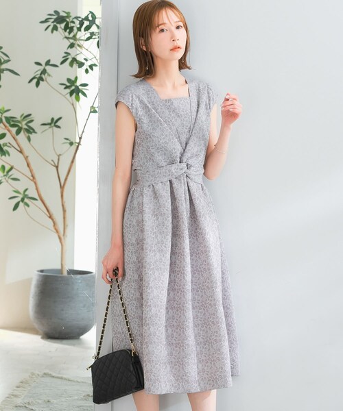 URBAN RESEARCH ROSSO（アーバンリサーチロッソ）の「『別注』Chaco×ROSSO　ジャガード2WAYドレス（ワンピース・レディース・mocha/blue・FREE）」の3枚目の写真