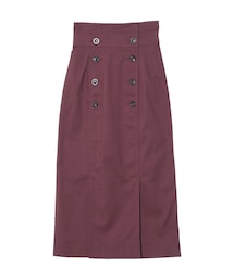 LAGUNAMOON | フロントボタンミリタリータイトスカート(スカート)