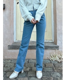 dazzlin | スリムストレートデニムパンツ(デニムパンツ)