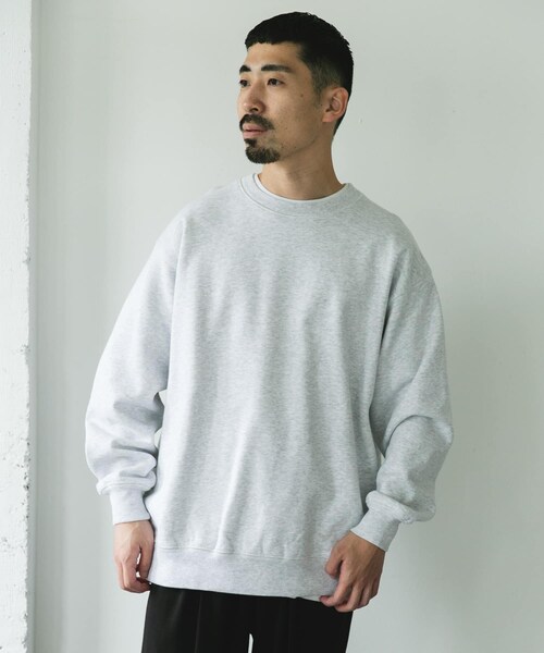 URBAN RESEARCH DOORS（アーバンリサーチドアーズ）の「裏起毛クルーネックスウェット（スウェット・メンズ・ASH GRAY/OLIVE/NAVY/TOP CCL・M/L）」の10枚目の写真