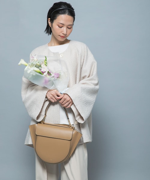 URBAN RESEARCH ROSSO(アーバンリサーチロッソ)の「CHIGNON ネップツイードコート(テーラードジャケット・レディース・LBEIGE/BLACK・Free)」の2枚目の写真