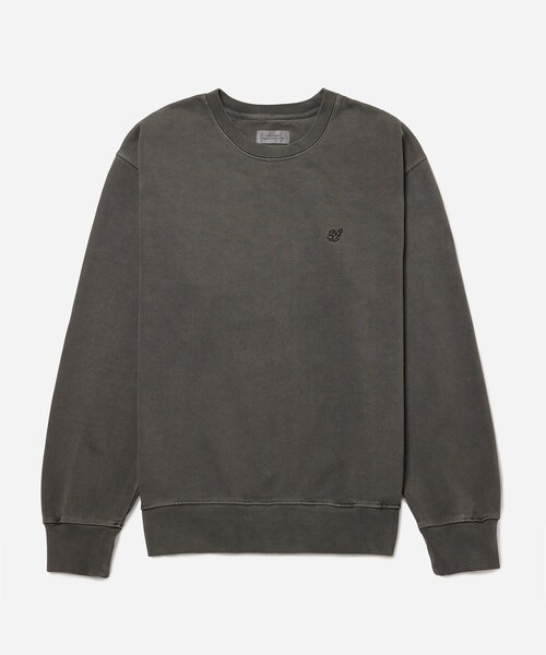 Saturdays NYC(サタデーズ ニューヨークシティ )の「Bowery Snyc Pigment Dyed Crew(スウェット・メンズ・ブラック/サックス・L/M/S/XL/XS)」の2枚目の写真
